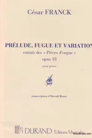 Soldes | Durand Franck - Prelude Fugue et Variation - Piano